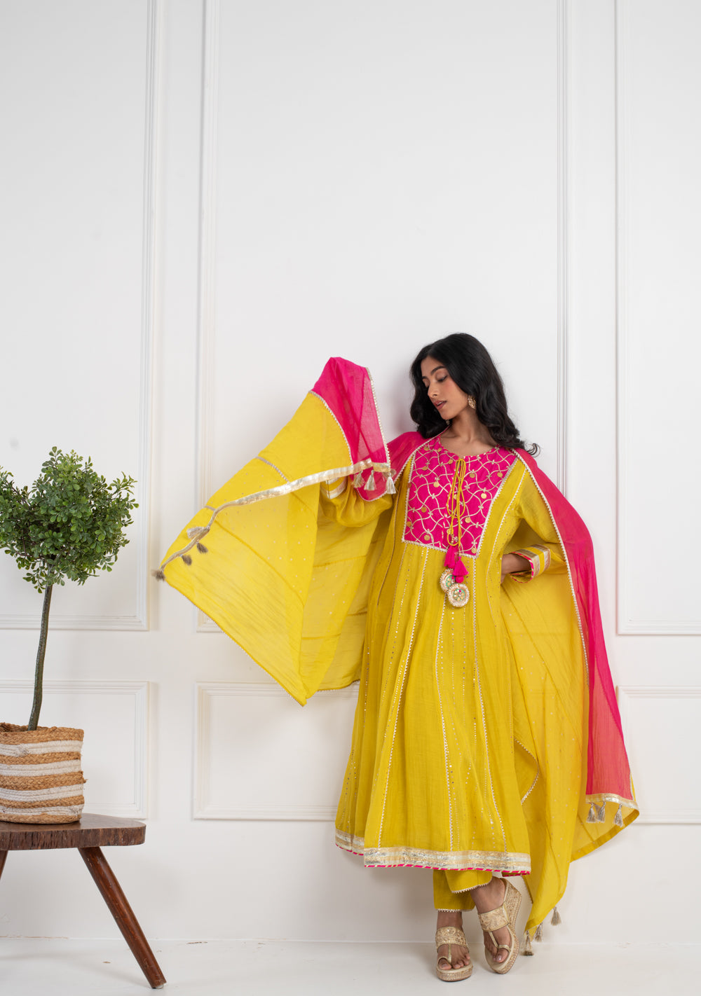 Haldi Kumkum Anarkali