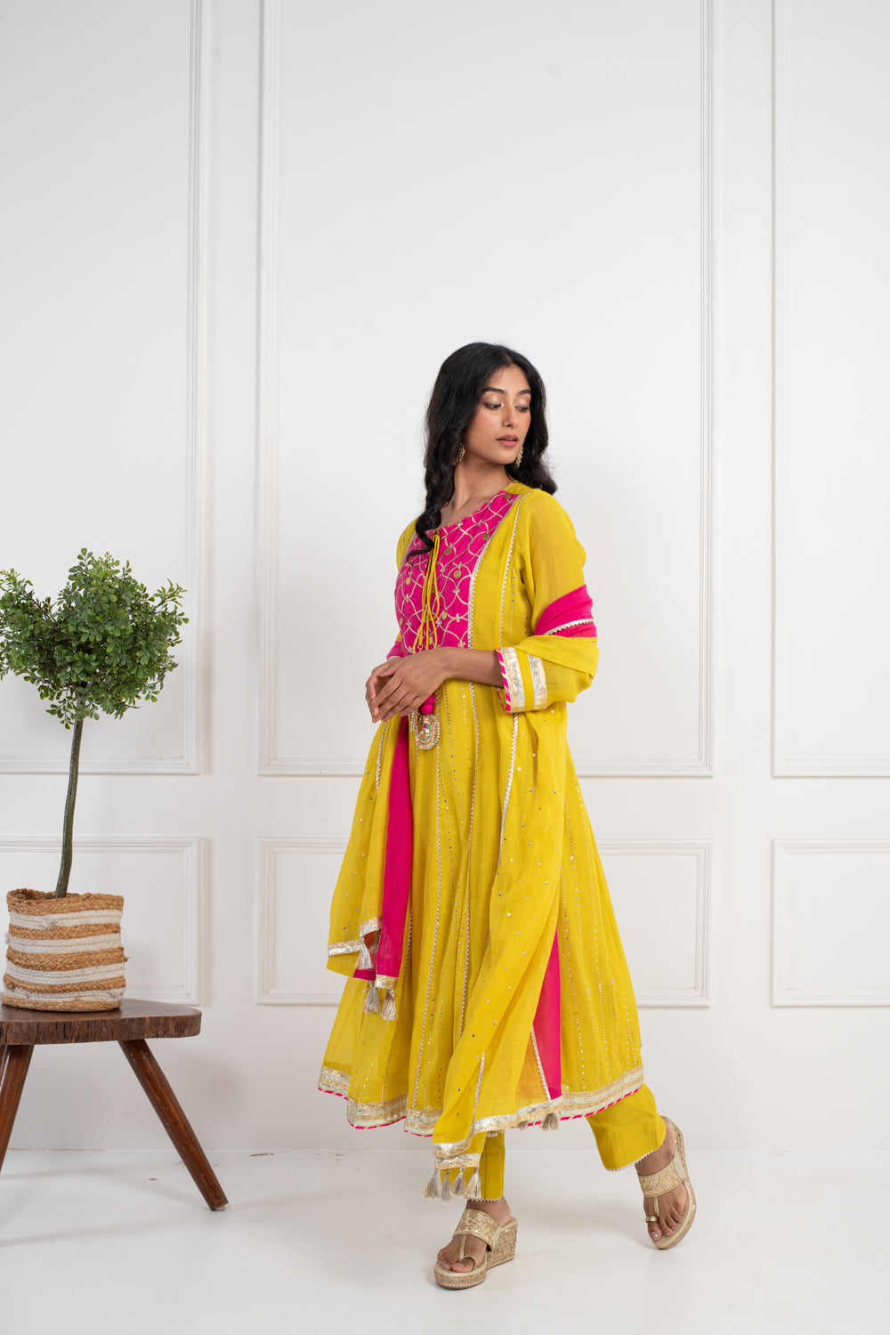 Haldi Kumkum Anarkali