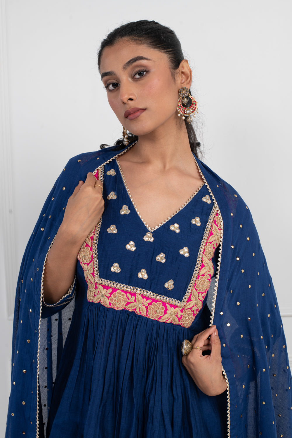 Midnight Blue Peplum