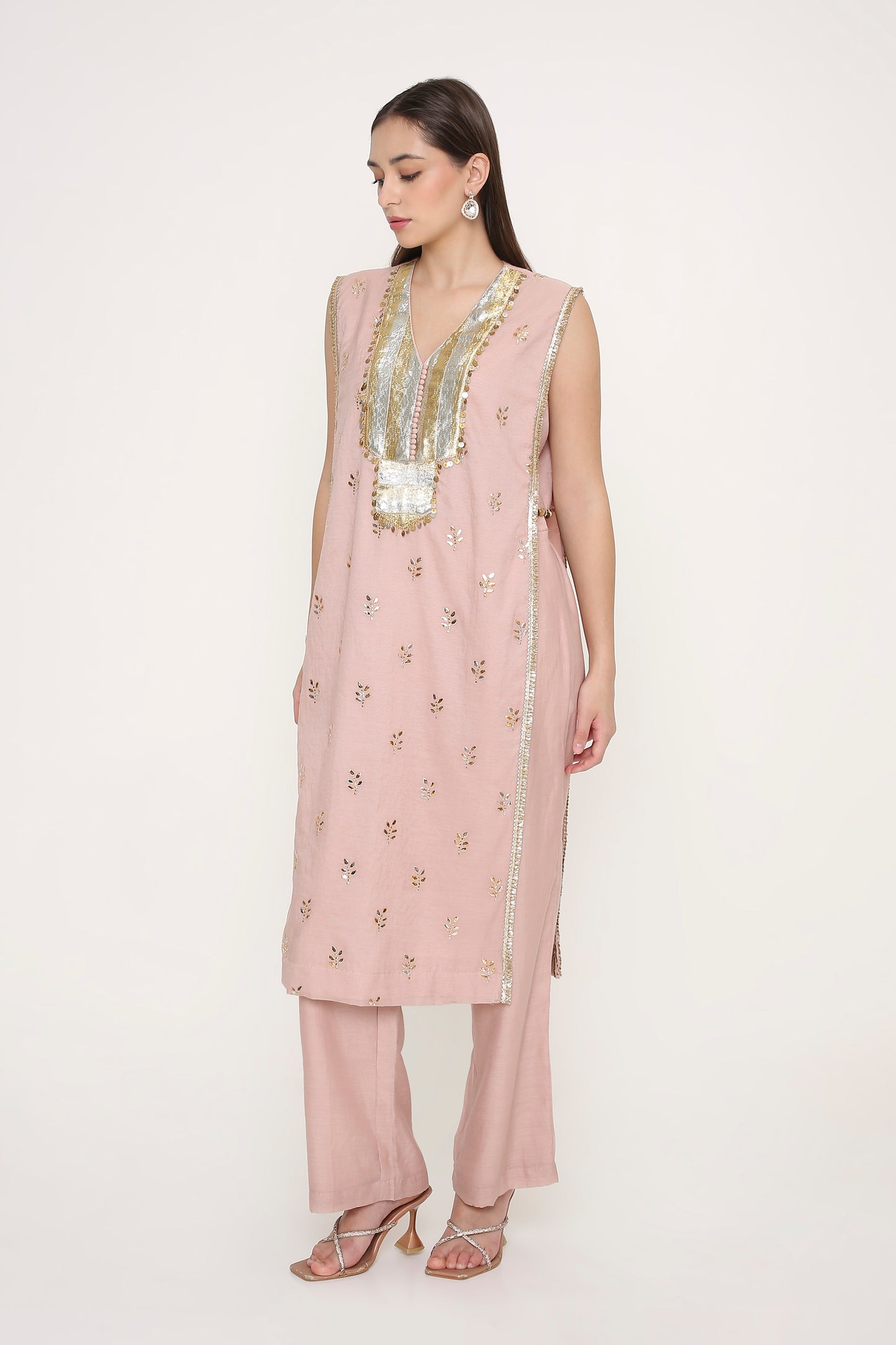 Champagne Sitara Set
